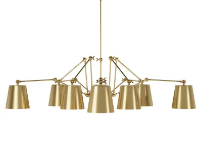 Chandelier Spider 10 Brass Edition SKU 21915 Free 3D model