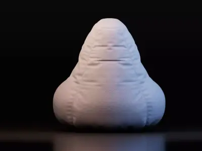 Bean Bag Chair Free low-poly 3D model