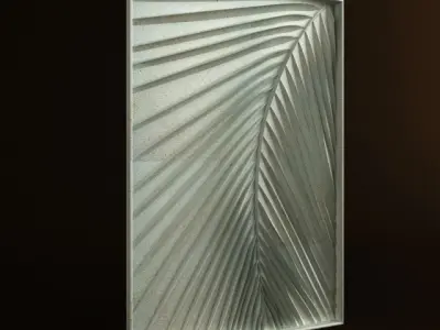 Coconut Leaft Ornament 001 Free 3D model