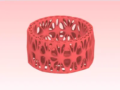 3D VORONOI CAPSULE Free low-poly 3D model