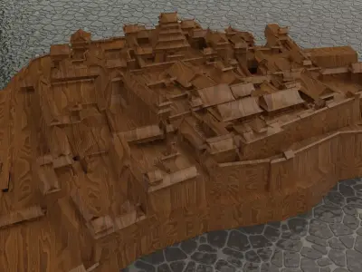 Chinese castle 3D model