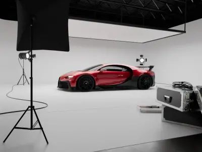 Car light studio  3D model