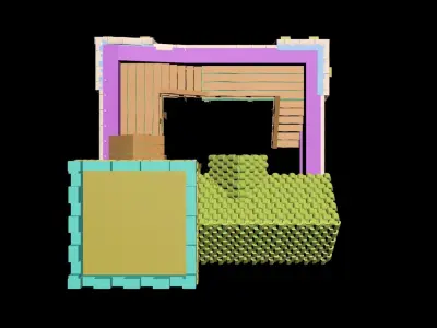 Medieval House 53 3D print model 3D model