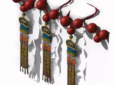 Dali Duan - Buddhist Falls Decorations 3D model