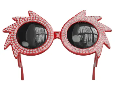 Studded sunglasses Low-poly 3D model