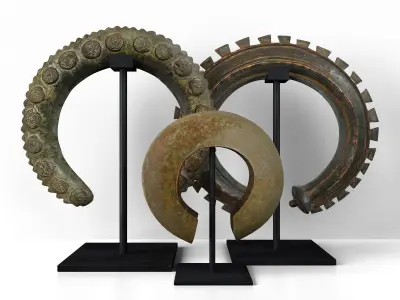Bronze Ring Currencys 3D model