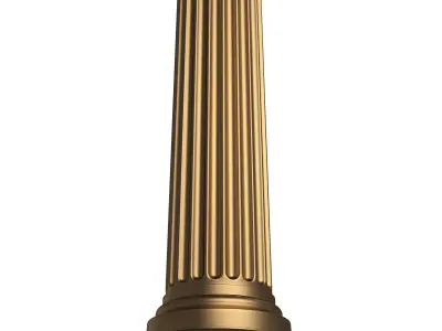 Column Capital 01203 Low-poly 3D model