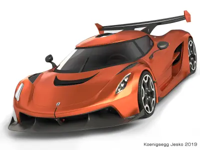 Koenigsegg Jesko 2019 3D model