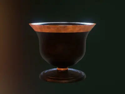 ancient greek pot 4 Low-poly 3D model