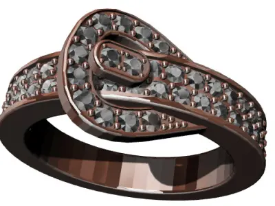 Belt Buckle Ring  3D print model