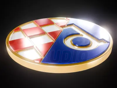 Dinamo Zagreb logo - Cinematic - 3D print 3D model