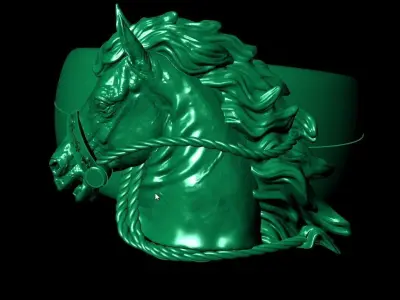 Horse ring 3D print model