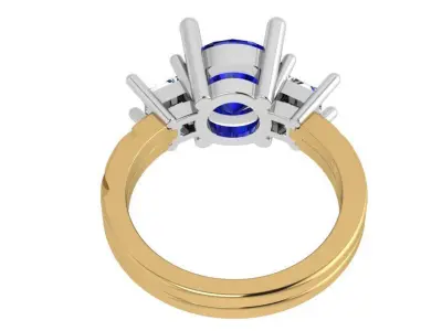 Round Cut Basket Ring 4365 3D print model