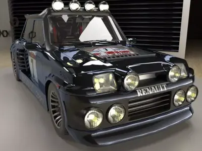 Renault 5 Turbo Rally version 3D model