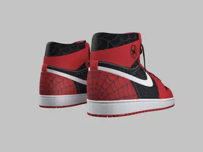 Nike Jordan red 3D model