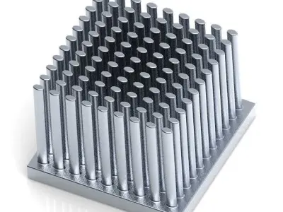 Elliptical Heat Sink 3D print model