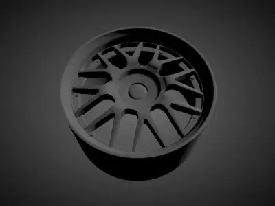 ASA AR1 scalable and printable rims 3D print model