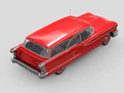 Oldsmobile Dynamic 88 Fiesta 1958 Low-poly 3D model