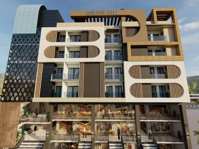 Residential Building  OR APARTMENT BUILDING DESIGN  3D model Low-poly 3D model