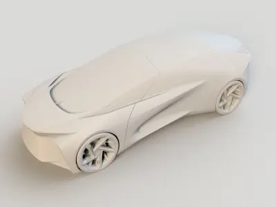 LEXUS LF-30 electric concept car model made by C4D OCtane 3D model