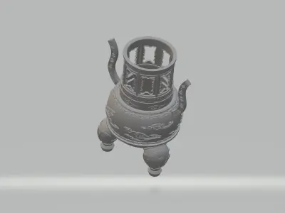 Chinese Ding Furnace Incense 3D print model