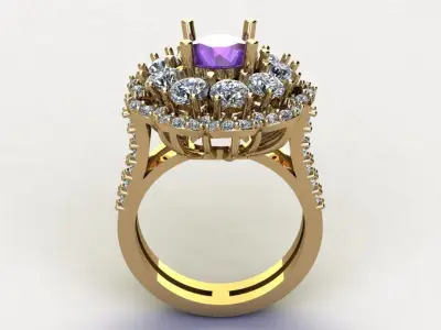 women ring for Asia country jewelry R71 3D model