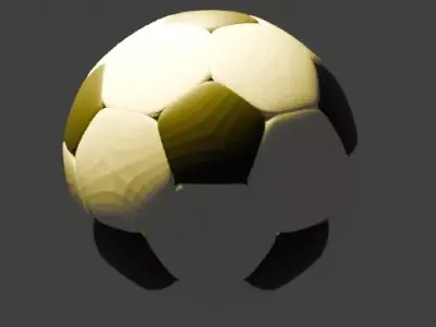 Football Soccer Ball 3D Model Textured OBJ FBX PLY Low-poly 3D model