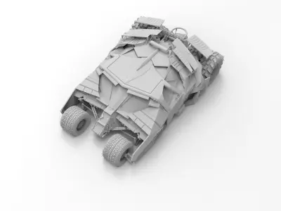 Batmobile 3D print model