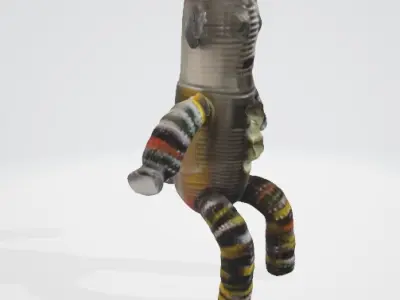 Recycled Cartoon Robot 3D Asset   3D model