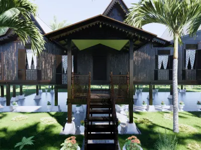 Selangor Traditional House of Malaysia 3D model