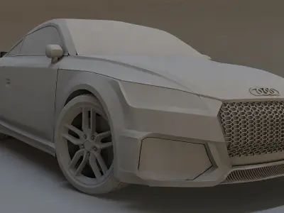 Audi TTrs Coupe 2014 3D model