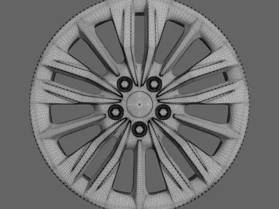 Kia Optima-K5-Rim-17-Inch-Type-2 Low-poly 3D model