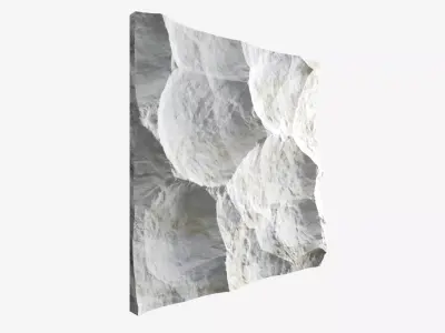 433-RockPanel gold abstract wall art 3D model
