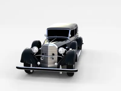 Mercedes 770 Staff Car rev 3D model