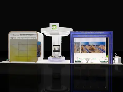 Booth Exhibition Stand a240 3D model