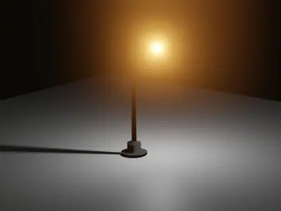 Street light Free low-poly 3D model