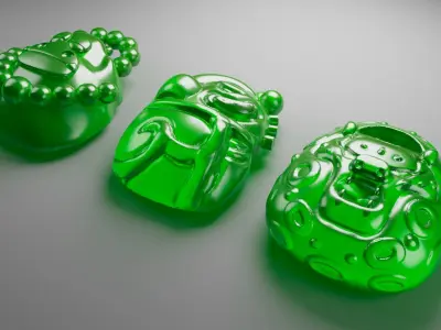 kungfu panda pendants 3D model