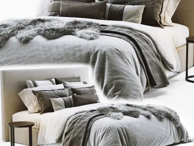 Bed Collection 05 - 10 Items 3D model