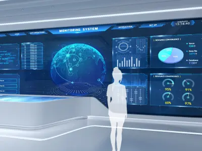 Futuristic and Exhibition Room 3D model