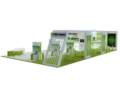 Booth Exhibition Stand a448a 3D model