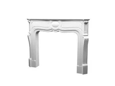 fireplace mantel Low-poly 3D model