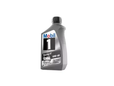 Mobil 10W-40 Oil bottle 3D print model