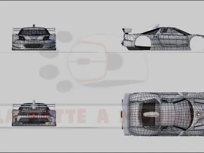 Honda NSX JGTC LPAM 3D model