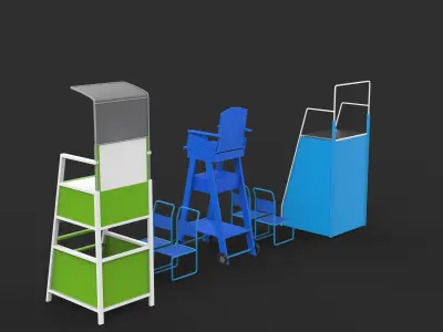 Referee Stand 3D model