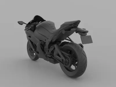Kawasaki Ninja ZX-10R 1000 3D Model Ready to Print 3D print model