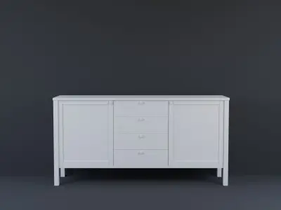 Oak Cabinet  Free 3D model