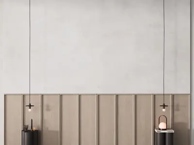 206 wall composition 05 bedroom headboard kit 02 3D model