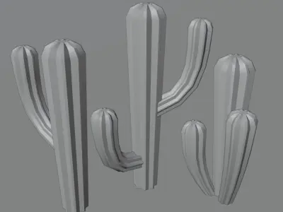 Cactus Low-poly 3D model