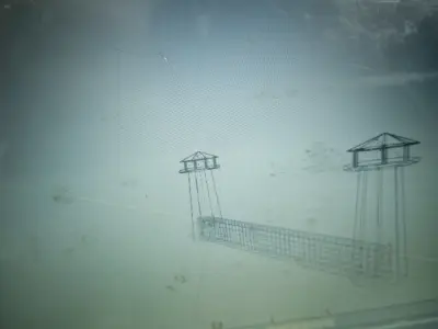 minarets and watchtower  Low-poly 3D model