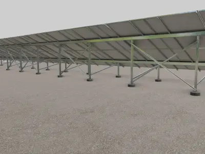 Solar Panel Steel Construction Type 14 3D model